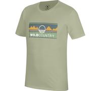 Wild Country Heritage - T-shirt arrampicata - uomo L Light Green/Blue man Fair Wear Foundation