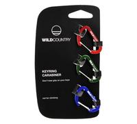 Wild Country Keyring Carabiner Set - moschettone Red/Green/Blue unisex