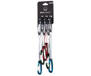 Wild Country - Pack de 6 dégaines d'escalade longueur 10 cm - Wildwire Quickdraw Trad 6x10cm Pack Uni - Bianco