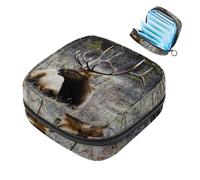 Wild Deer Buck Corno di Cervo Borsa per Tovagliolo Sanitario, Grande Sacchetto Mestruale con Cerniera per Assorbenti Ciclo Periodo Borsa Store Panty Liner Assorbenti Assorbenti per Ragazze Donne