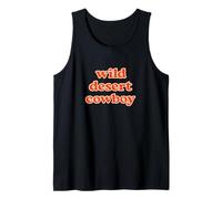 Wild Desert Cowboy Retro Western Typography Graphic Canotta