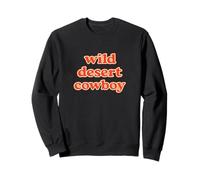 Wild Desert Cowboy Retro Western Typography Graphic Felpa