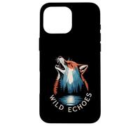Wild Echoes Howling Wolf Foresta Riflessione Custodia per iPhone 16 Pro Max