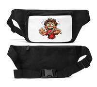 Wild Expression - Marsupio unisex con mani tese, colore: Nero
