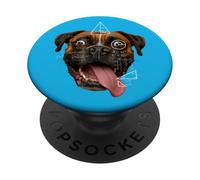 Wild Eyed Boxer Dog Math Meme Parodia Tee PopSockets PopGrip Adesivo