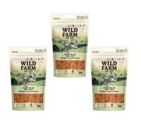 WILD FARM 50 g Chips con pollo e merluzzo snack per gatti 3x50g
