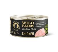 WILD FARM Fillets Chicken 70 g - alimento umido senza cereali per gatti in brodo