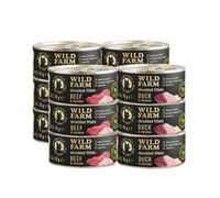 WILD FARM Fillets Duck&Chicken/Beef&Chicken 12x70 g - Alimento umido senza cereali per gatti in brodo