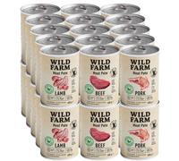WILD FARM Pate Mix Flavors 30x400g cibo per cani senza glutine