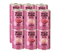 WILD FARM Pate Pollo/Manzo 12x400g - cibo per gatti senza glutine