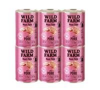 WILD FARM Pate Pork 6x400g - cibo senza glutine per gatti