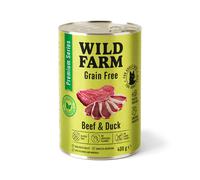 WILD FARM Premium Grain Free Beef and Duck 400g - alimenti senza cereali per gatti