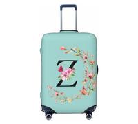 Wild Flowers Lettera Z Coprivaligia da viaggio in spandex, borsa protettiva per valigia, Wild Flowers Lettera Z antigraffio adatta a bagagli da 18-32 pollici, coprivaligia per bambini e adulti, piccol