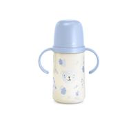 Wild&free biberon antigoccia con manici 270ml +6m azzurra - suavinex
