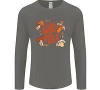 Wild & Free Mushroom Foraging Nature Uomo Long Sleeve T-Shirt