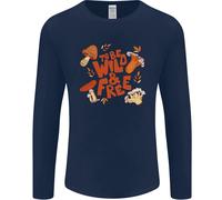 Wild & Free Mushroom Foraging Nature Uomo Long Sleeve T-Shirt