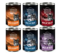 Wild Freedom Adult 6 x 400 g - senza cereali Umido per gatto - Mix 2: 2 x Pollo, 2 x Salmone, 1 x Manzo, 1 x Anatra