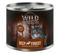 Wild Freedom Adult lattine 6 x 200 g - Deep Forest - Selvaggina & Pollo