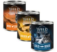Wild Freedom Adult 6 x 800 g - senza cereali Umido per gatto - Mix: 2 x Pollo, 2x Merluzzo, 2x Coniglio