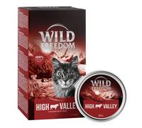 Prezzo speciale! 6 x 85 g Wild Freedom Adult Vaschette Cibo umido gatti - Farmlands - Manzo & Pollo