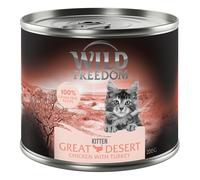Wild Freedom Kitten lattine 12 x 200 g Umido per gatto - Wild Desert - Tacchino & Pollo