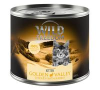 Wild Freedom Kitten lattine 6 x 200 g Alimento umido per gatto - Golden Valley - Coniglio & Pollo