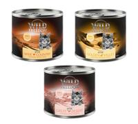 Wild Freedom Kitten lattine 6 x 200 g Umido per gatto - Mix: 2x Wild Desert, 2x Wide Country, 2x Golden Valley