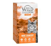 Wild Freedom Kitten Vaschette 6 x 85 g - Wide Country Vitello & Pollo