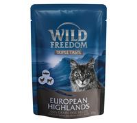 Wild Freedom Triple Taste Buste 8 x 85 g umido gatto - European Highlands - Pollo con salmone e agnello