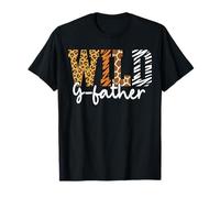 Wild G-Father Animal Pattern Padre Terra Giorno Maglietta