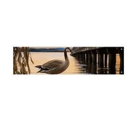Wild Goose by The Bridge, grande striscione da appendere alla parete, sfondo per feste di compleanno, per Capodanno, laurea, matrimonio, compleanno, decorazione, 120 x 30 cm