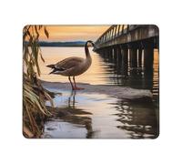 Wild Goose By The Bridge Tappetino Scrivania Morbido Mouse Pad Piccolo Mousepad for Computer Casa Accessori Scrivania 25X30Cm