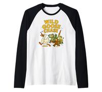 Wild Goose Chase - Divertente Cospirazione Bigfoot Alien Cryptid Maglia con Maniche Raglan