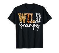 Wild Grampy Animal Pattern Padre Terra Giorno Maglietta