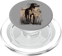 Wild Grass Lab Pit Mix Design artistico per cani in campagna PopSockets PopGrip per MagSafe