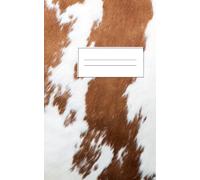 Wild & Grounded: A Boho Cow Print Lined Journal: A5 notebook for journaling, reflection, and everyday thoughts - minimalist western style with cream pages and soft gray lines.