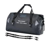 WILD HEART Borsone impermeabile per moto, PVC500D, doppio fondo, con cinghie in corda e tasca interna, 40 l, 66 l, 100 l, per kayak, campeggio, barca, moto, 40L imitazione fibra di carbonio, 40L