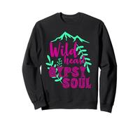 Wild Heart Gypsy Soul Boho Mountain Nature Design Felpa