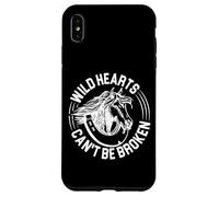Wild Hearts Cant Be Broken Horses Jumping Equitazione Custodia per iPhone XS Max