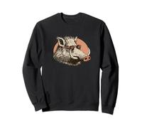 Wild Hog con Cool Occhiali da Sole Grafica Felpa