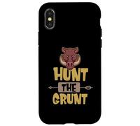 Wild Hog Hunting Game Design Per Ragazzi Custodia per iPhone X/XS