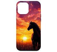 Wild Horse Country Equitazione Estetica Sole Custodia per iPhone 12 Pro Max