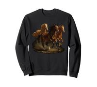 Wild Horse Retro Vintage 80s 90s Western Grunge Graphic Felpa
