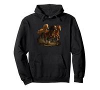 Wild Horse Retro Vintage 80s 90s Western Grunge Graphic Felpa con Cappuccio
