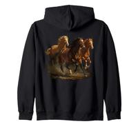 Wild Horse Retro Vintage 80s 90s Western Grunge Graphic Felpa con Cappuccio