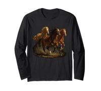 Wild Horse Retro Vintage 80s 90s Western Grunge Graphic Maglia a Manica