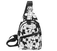 Wild Horses - Zaino a tracolla, Multicolore 11, 11.8x7x1.5in/30x18x4cm