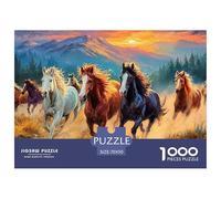 Wild HorsesStaggering 1000-Piece Jigsaw Puzzles for Adults A Monumental Assembly of Impossible-Hard-Difficult Challenging Puzzle Educational Pieces - A Gift of Supreme Challenge for Adults And Youth