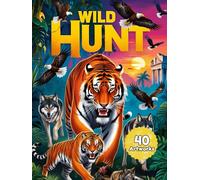 WILD HUNT: 40 Bold Black Line Art Sketches of Wild Predators Hunting