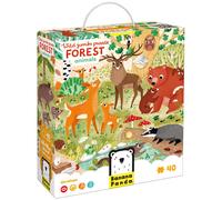 Wild Jumbo Floor Puzzle Forest Animals - Includes 40 Large Jigsaw Pieces with a